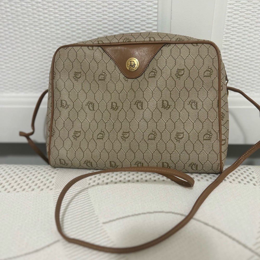 Dior Tan and Brown Crossbody Bag